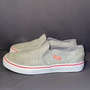 Vans women gray slip on